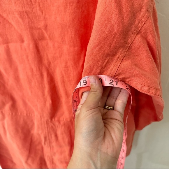 Outerknown Retrograde Linen Sunset Orange Pink Jumpsuit XS - Picture 9 of 11